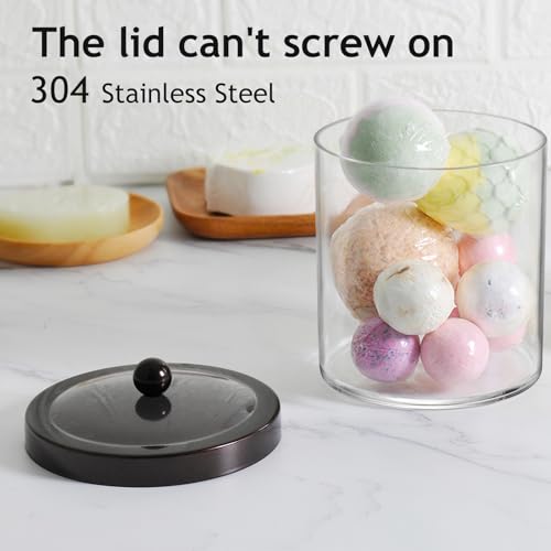 50Oz Laundry Pods Container Clear Container Stainless Steel Lid,Bronze,2pc - color: Bronze, size: 50 Ounces (2 Pack)