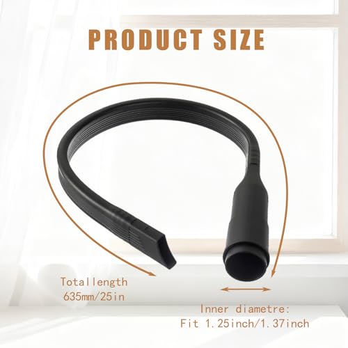 25-Inch Universal Flexible Long Vacuum Attachment Crevice Cleaning Brush