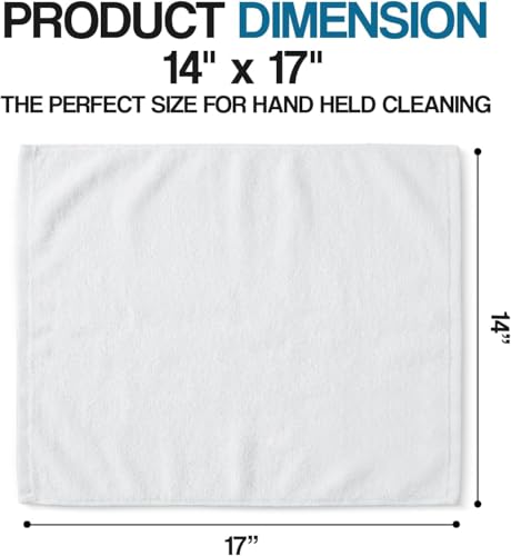 Avalon Towels Bar Towels (300 Pieces) Size 14x17 Inches – 100% Cotton, Absorbent and Reusable Cleaning Rags, Multipurpose Cleaning Towels, Terry Cloth Rags, Durable Shop Rags (White) - color: White, size: Pack of 300
