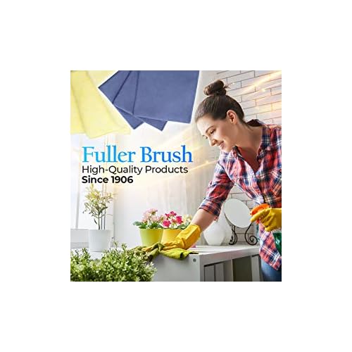 Fuller Brush 182 Specialty Suede Microfiber Cleaning Cloths – 3-Pack – Lint-Free, Non-Abrasive, Reusable & Machine Washable – for Wet or Dry Use on Glass, Wood, Leather & More