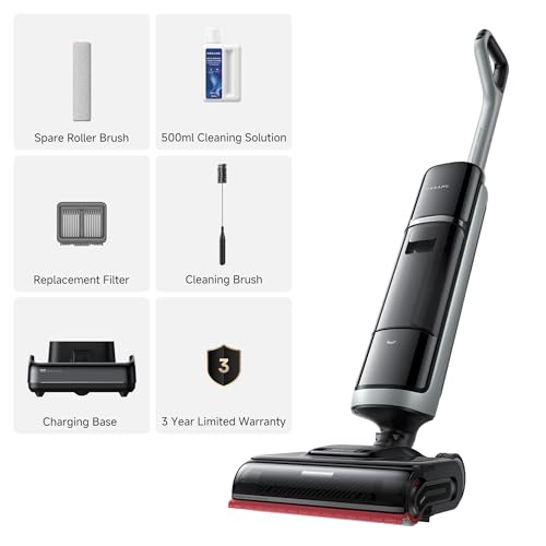 dreame H15 Pro Heat Wet Dry Vacuum and Mop, 185°F Hot Water Floor Cleaning