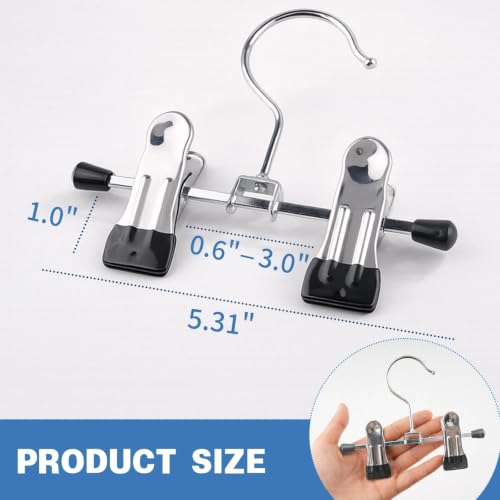 Adjustable Stainless Steel Shoe Rack Pants Folder Multi-Functional Portable Travel Laundry Washing Machine Rack Hooks Socks Clip Boot Hanger Set of 6 - color: Hard Plastic Head