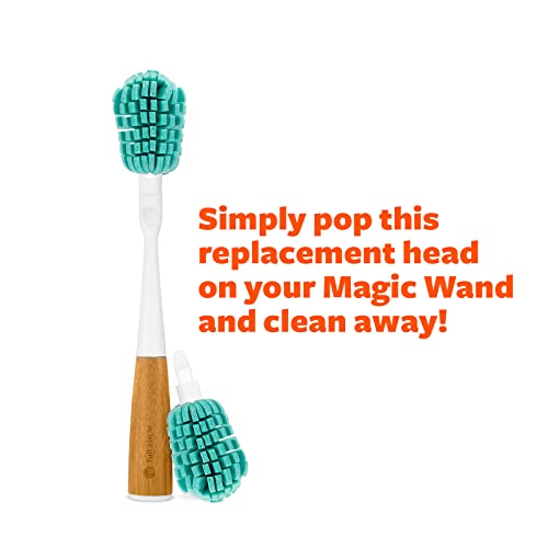 Full Circle Magic Wand Replacement Head - Sponge Head for Washing Glasses – Non Scratch Glass Safe Scrubber Sponge (Pack of 2)