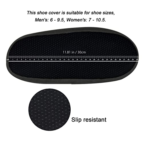 LAKE OF FIRE 5-Pair Reusable Shoe Covers, Non-Slip, Washable, and Thickened Boot Covers for Floor and Carpet Protection - color: A-5 Colors