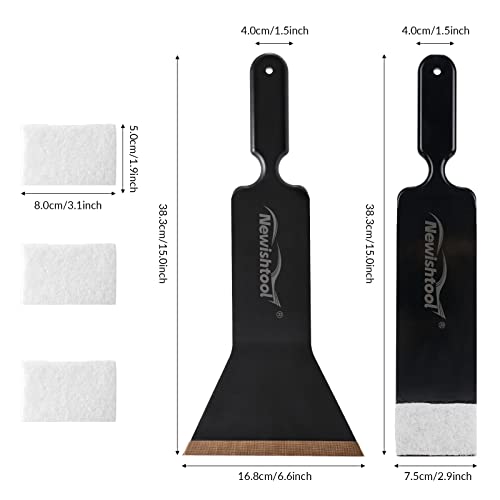 NEWISHTOOL Window Tint Tools Bulldozer Squeegee Kit, Long Handle Tint Tools - color: Black