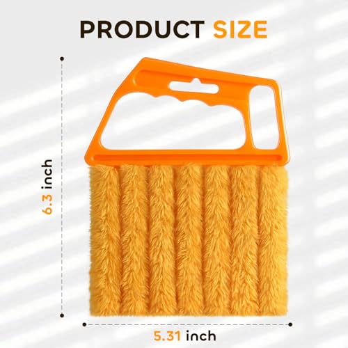 4 Pcs Blind Cleaner Duster Tool,Blind Dusters for Cleaning,7 Finger Dusting Cleaner Tool for Window & Air Conditioner,Window Blinds Cleaner Microfiber Washable - style: 4 Pack
