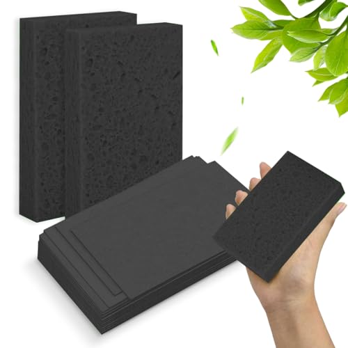36 - Pack Non-Scratch Scrub Sponges - Sponges for Dishes and Washing Dishes, Cleaning Sponges for Kitchen Home and More(Black+White) - color: Black&white, size: 36 - Pack