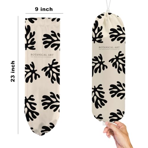 2Pcs Plastic Bag Holder, Wall Mount Grocery Bag Holder - color: multicolour 1318