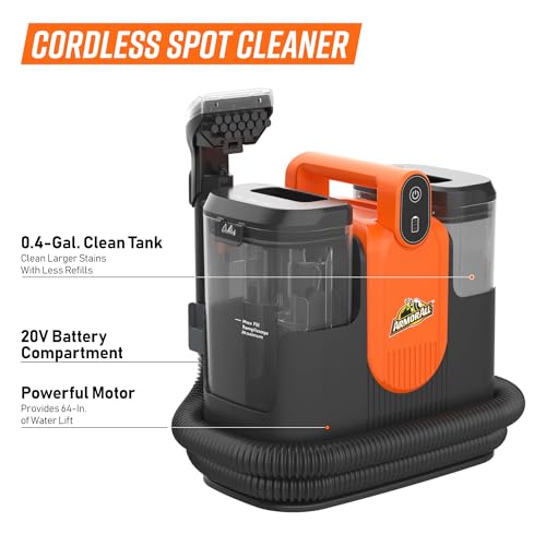 Armor All DSCC2001 0901 20V Cordless Carpet & Upholstery Spot Cleaner - size: 54 Oz DC