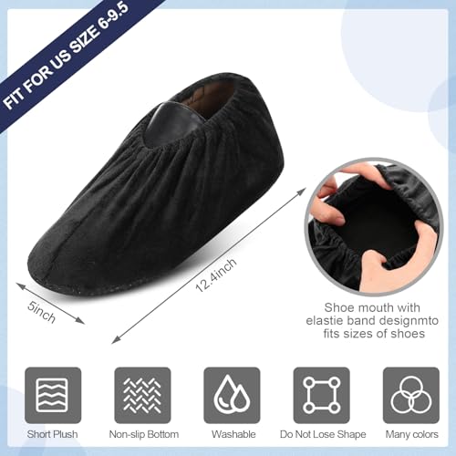 JaGely 11 Pair 11 Pair Reusable Cloth Shoe Covers for Indoors, Mixed Color - color: Mixed Color
