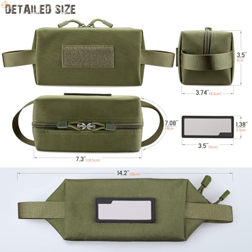 LIVANS 2 Pack Tactical Ammo Storage Bag for Bullet - color: Army Green-2 Pack