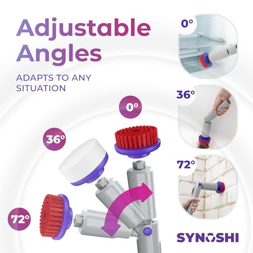 SYNOSHI PRO Electric Spin Scrubber Cordless Cleaning Bathroom Scrubber - size: Synoshi PRO