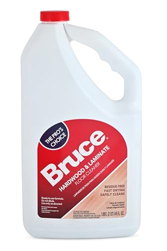 Bruce Hardwood and Laminate Floor Cleaner (2 Pack) Residue Free Floor Cleaner for Mopping, 1 32 oz Spray Bottle and 1 64 oz Refill Bottle, with Microfiber Cleaning Cloth
