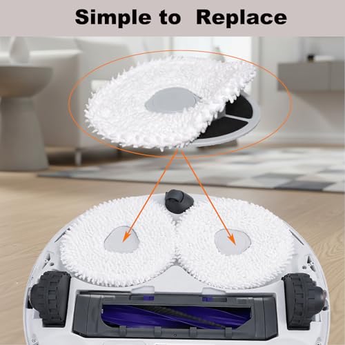 2 Mop pad Holders and 4 mop Pads,Replacement Accessories Compatible with Narwal Freo Z Ultra, Freo Z10, Freo X Ultra, Freo, Freo Pro (Freo X/Z/Z10/Pro)