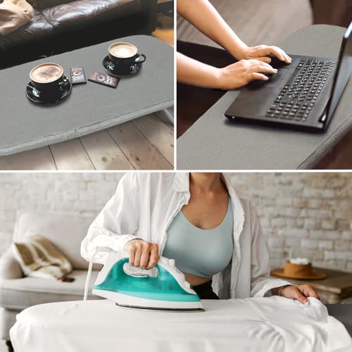 Tabletop Ironing Board with Iron Rest 32"x12" Grey - color: Gray