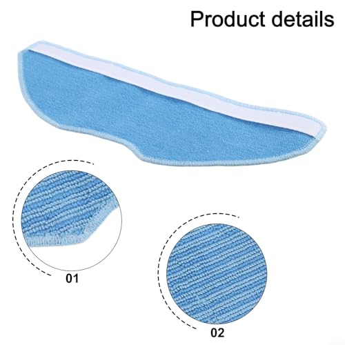 4Pack Mopping Cloth For Tapo RV30 Max Plus For RV30 Max For RV20 Max Plus For RV20 Max RVA301 Robot Vacuum Cleaner, Floor Cleaning Mop Pads Accessories, Home Improvement Cleaning Tools Parts(4 Pack)