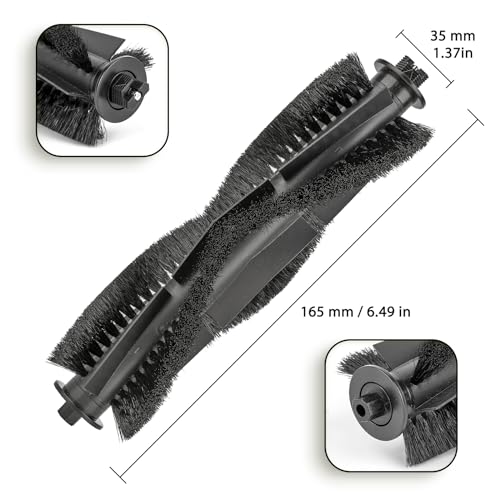 (2 Pieces) Replacement Brush Rollers Compatible with Tikom G8000 Max/ L9000/ L8000 Plus/ G8000 Robot Vacuum and Mop Combo, Replacement Parts Accessory Kit, 2 Brush Rollers - color: G8000 Rollerbrush 2pcs