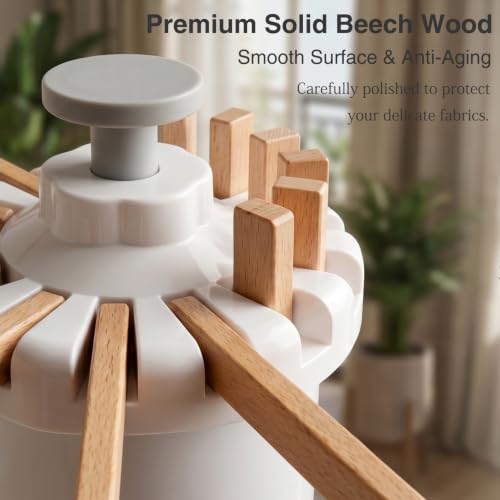 Foldable Clothes Drying Rack, Laundry Drying Rack Collapsible - style: 16 Beech Wood Tripod