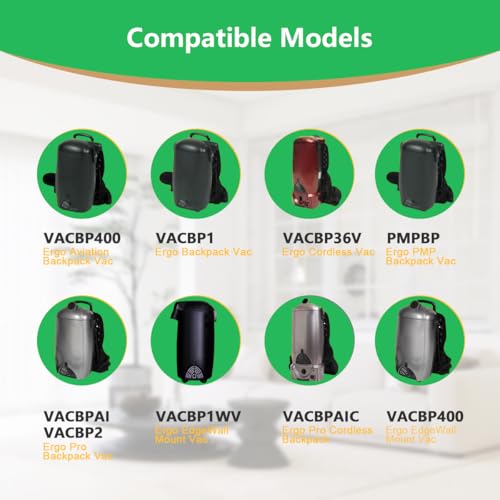8 Pack Replacement VACBP6 HEPA Filter Bags Compatible for Atrix Ergo 8 Quart Backpack Vacuum, Replace Part VACBP36V VACBPAI VACBP1 - color: 8 Pack VACBP6 Vacuum Bags