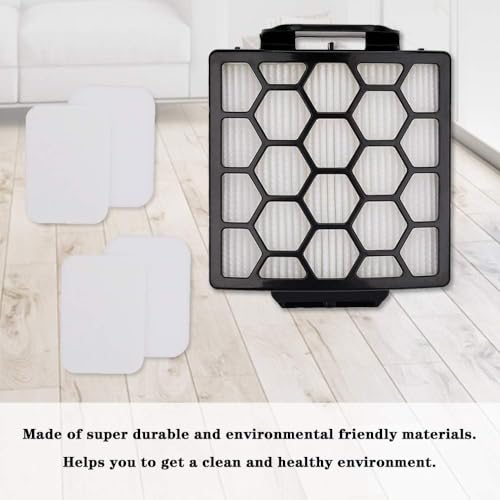 2 HEPA Filter & 4 Set of Foam Filters for Shark Navigator NV150 NV251 NV255 & Zero-M ZU62 ZU62C ZU60 Upright Shark Vacuum Filter Replacement Part 1238FT60 1239FT60 - size: 2 HEPA Filter + 4 Set of Foam Filters