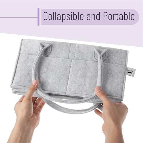 Mr. Pen- Baby Diaper Caddy Organizer, 2 Pack, Gray - color: Gray, size: 2 Pack, Regular