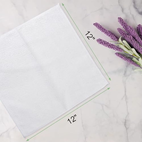 UNIMADE Washcloths 20 Pack Face Towels (12" x 12"), Highly Soft Wash Cloths - color: White, size: 20Pack