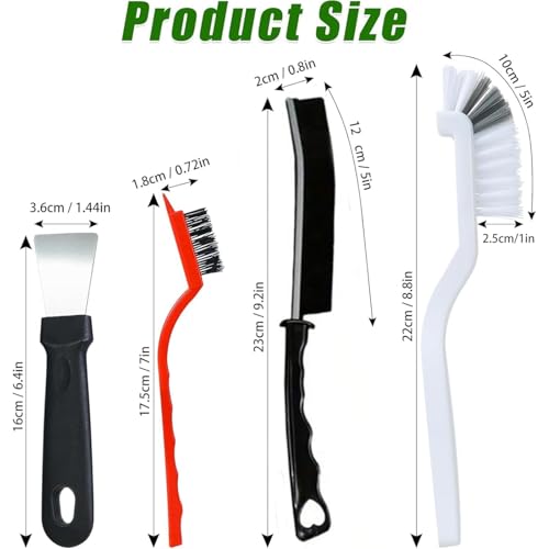 11 PCS Cleaning Brush Crevice Set - Hard Bristle Crevice Cleaning Brush Tool, Multifunctional Gap Scrub Brush for Home, Bathroom, Kitchen, Window Track, Bathtub, Vehicle, Faucets, Bowl, Teapot, Use