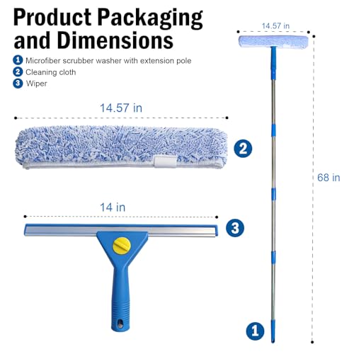 68" Squeegee for Window Cleaning