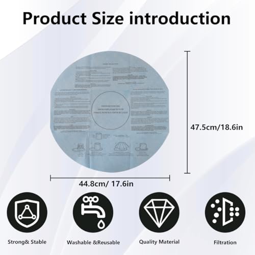 Dry Filters and 4 Pcs 90585 Foam Sleeve Filter Kit for Shop vac hang up (2015 Model) 1.5 gallon 3 gallon vac AL5E30RH, Includes 6 Retaining Bands Upgrade by GruDawu