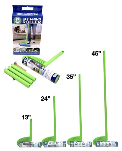 Leo 10-Inch Wide Lint Roller with Extendable Handle, Includes 1 Refill (25 Sheets), Extra Sticky for Pet Hair, Carpet & Floor Cleaning (1 Mega Roller) - size: 1 Mega Roller