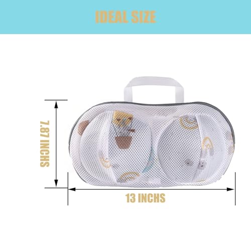2Pcs Bra Mesh Laundry Bags for Delicates with Premium Zipper Bra Washing Bag for Laundry,Lingerie Bags for Washing Delicates underwear,integrated washing and care - color: Balloon-2PCS