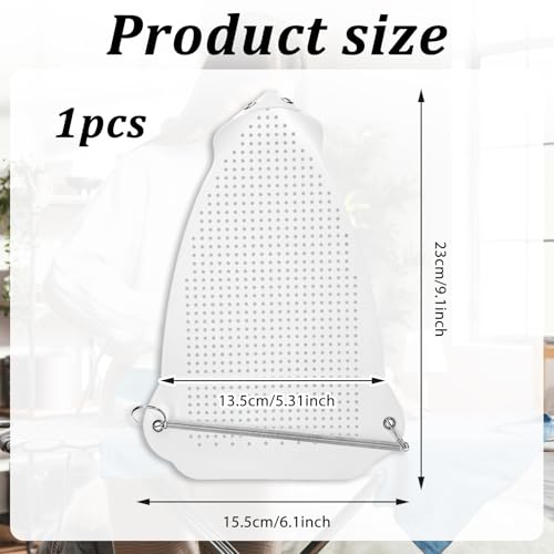 1 Piece Ironing Shoe Cover, Protective Ironing Pressing Pad, Anti-Scorching Base for Electric Iron, Ironing Cloth to Protect Clothes, Easy Installation Iron Sole Plate Accessory
