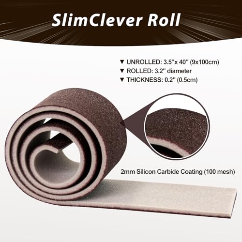 Carborundum Heavy Duty Scouring Sponge Roll, 3.5 x 40 in - size: 3.5" x 40" Roll