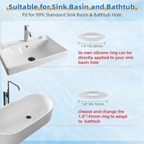 Universal Bathtub Drain Stopper, Metal Shower Hair Catcher, Oil Rubbed Bronze - color: Oil Rubbed Bronze