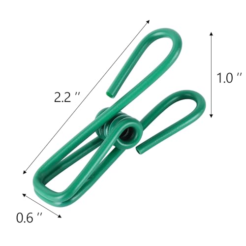 30pcs Chip Clips, 2.2 inch Bag Clips, Small Metal Clothes Pins, Colored - color: 30pcs-metal