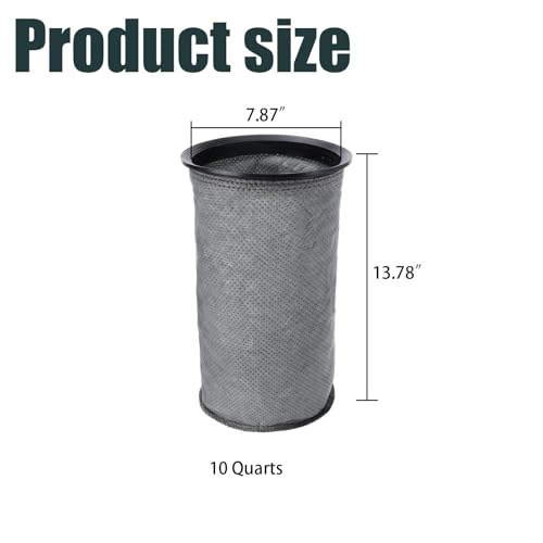 1 Pack Reusable Cloth Vacuum Bag Replacement for ProTeam Part 100565, 10QT