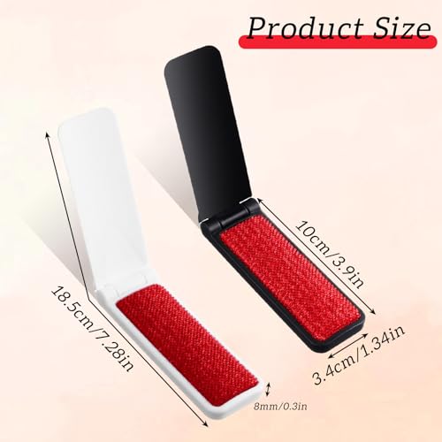 8PCS Mini Lint Brushes, Portable Foldable Lint Brush for Clothes