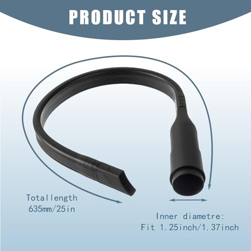 2-Pack 25in Flexible Vacuum Crevice Tool for 1-1/4in and 1-3/8in Hoses