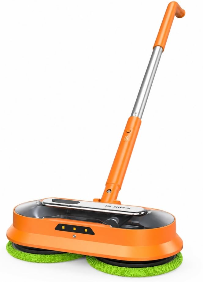 BLONEX Cordless Electric Mop, for Hardwood Tile Laminate Marble Floors, 280ml Water Tank, for Floor Cleaning