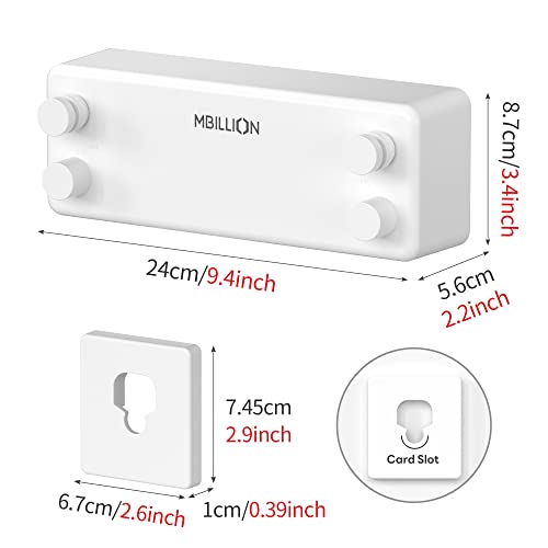 Mbillion White Retractable Double Laundry Clothesline