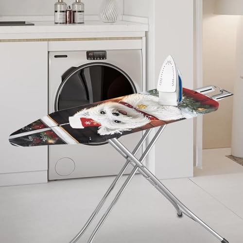 Cute Dog Ironing Board Cover, Cover for Standard Size Iron Boards Replanement with Padding, Heavy Duty Padded, Christmas Decor - color: Cute Dog