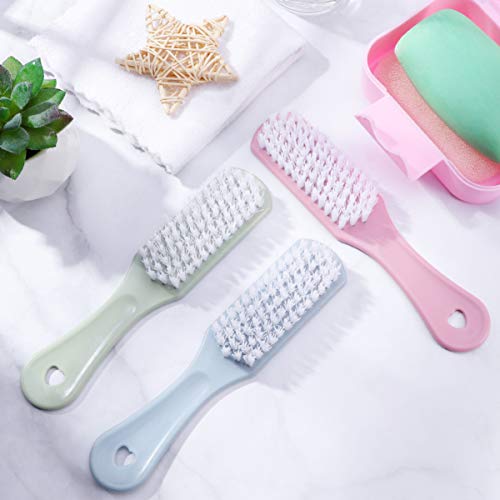 Sneaker Cleaner Sneaker Cleaner 3pcs Scrub Brush Shoes Cleaning Brush with Handle Household Cleaning Tool for Leather Shoes Boot Clothes Nail Fingernail