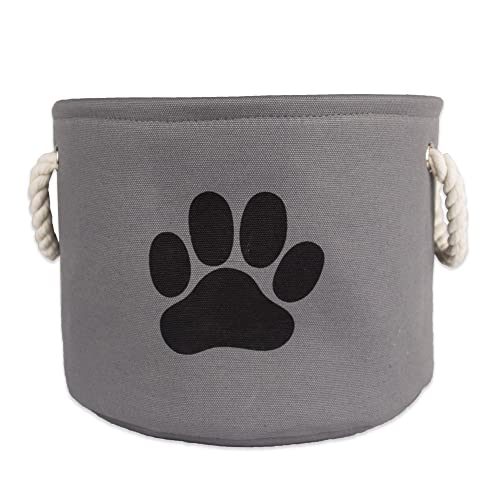 Bone Dry Pet Storage Collection Collapsible Bin, Medium Round, Gray - color: Gray, size: Medium Round