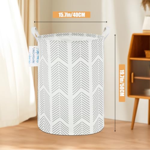 Round Laundry Basket Collapsible Storage Hamper Organizer Arrowhead - color: Arrowhead