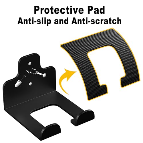 Garage Organizer Trimmer Rack Wall Mount, Weedeater Hanger, Black, 2 Pack - color: Black 2 Packs