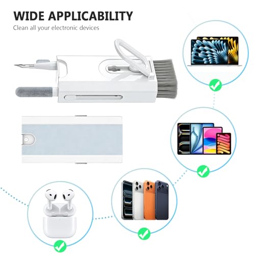 TENOC 8 in 1 Multi Function Cleaning Kit, White