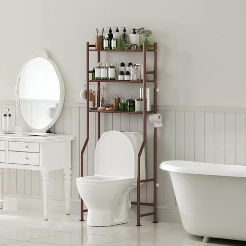 3-Tier Over Toilet Storage, Anti-Tip, Bronze - color: G-bronze