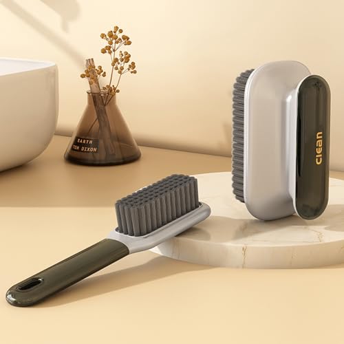 Laundry Stain Brush Household Scrub Brush Laundry Brush for Stain Removal - color: Gray