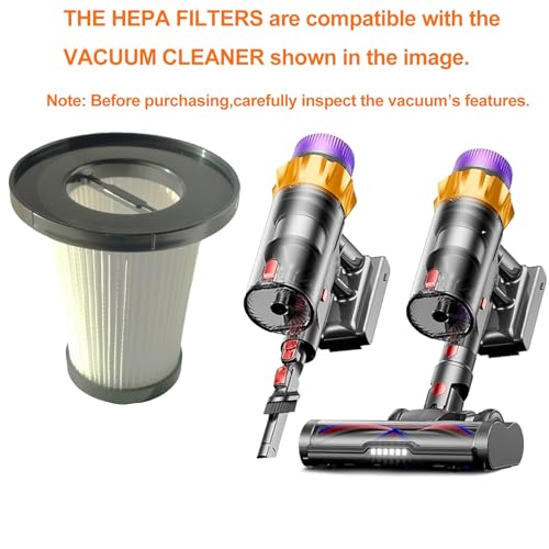 2Pack Hepa Replacement Filters Compatible with MUTGOF S12 Cordless Vacuum Cleaner, Washable Pre-motor Filters Works with MUTGOF S12 Upright Vacuum.(3.58in*3.58in*3.75in)