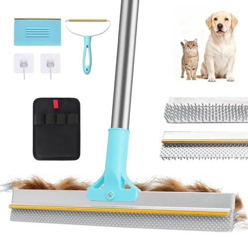 Lazyfeel Pet Hair Remover for Carpet & Upholstery, Adjustable Handle